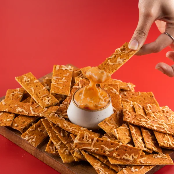 Baked Pizza Sticks with a Cheesy Jalapeño Dip